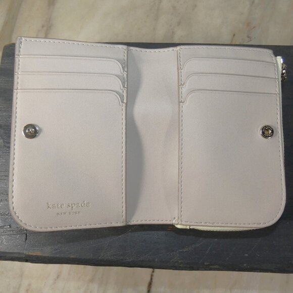 kate spade new york Devin Small Compact Wallet Sweet Cream - Picture 13 of 16